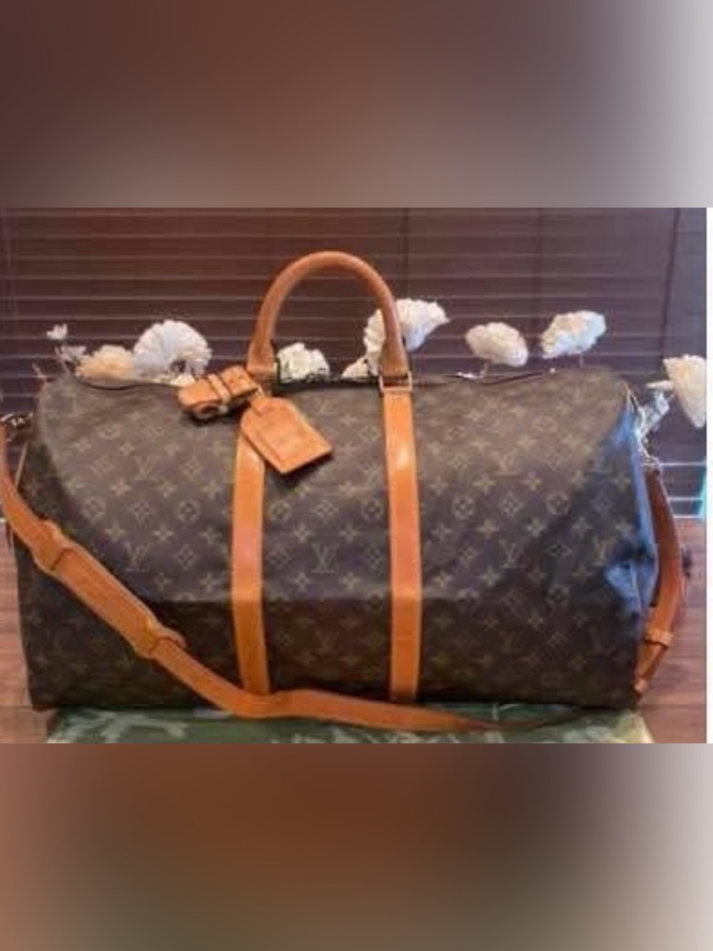 Vintage Louis Vuitton Keepall 55 bandouliere (with strap) Duffle